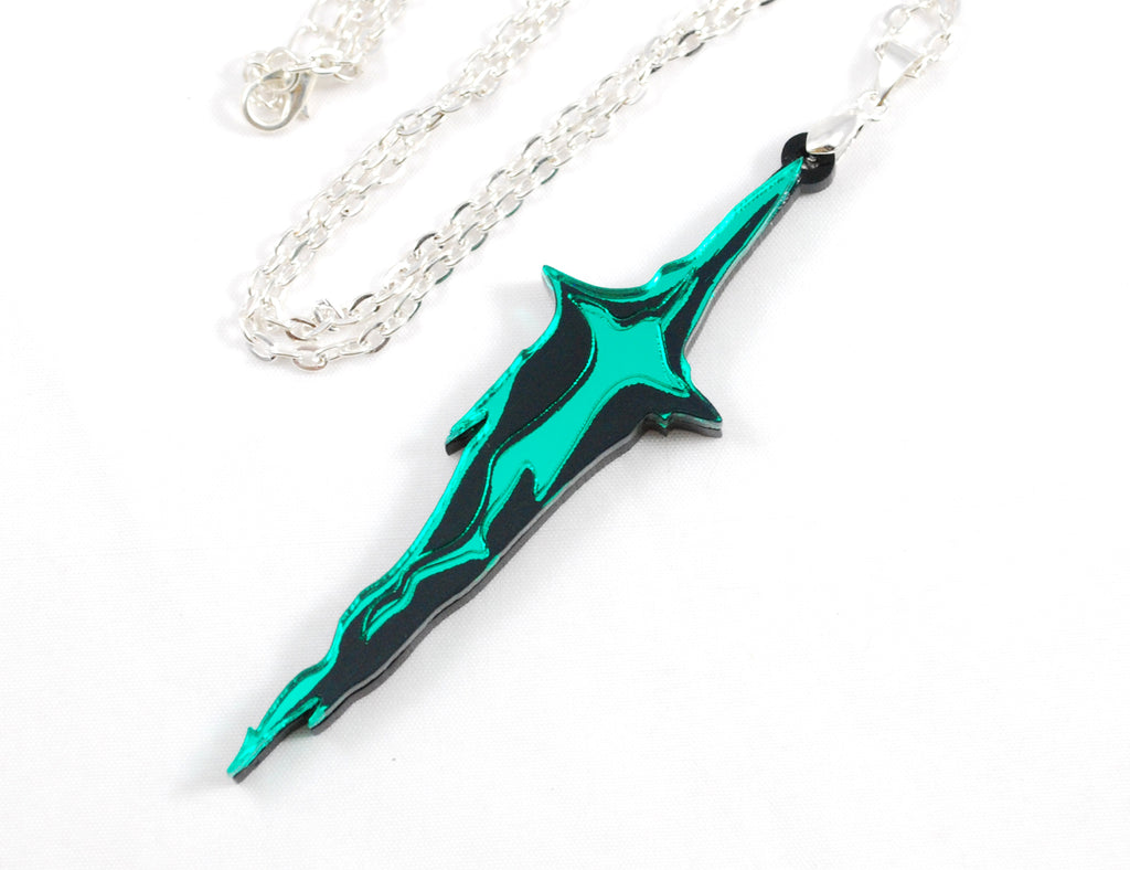 RETIRED BlazBlue Susano'o's Energy sword in Acrylic Necklace or Keychain