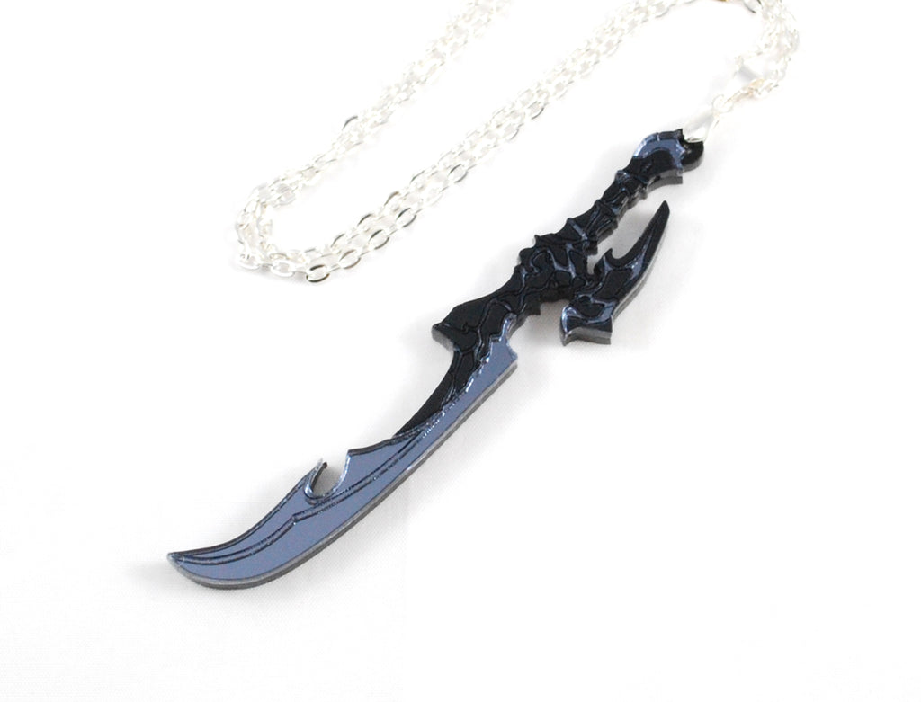 FFXIV Odin's Zantetsuken Sword in Acrylic Necklace or Keychain