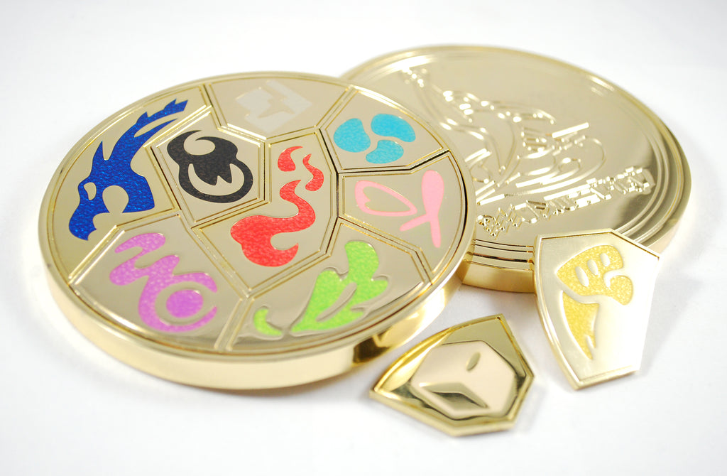 Metal Sword or Shield Galar Badge Set with Magnets