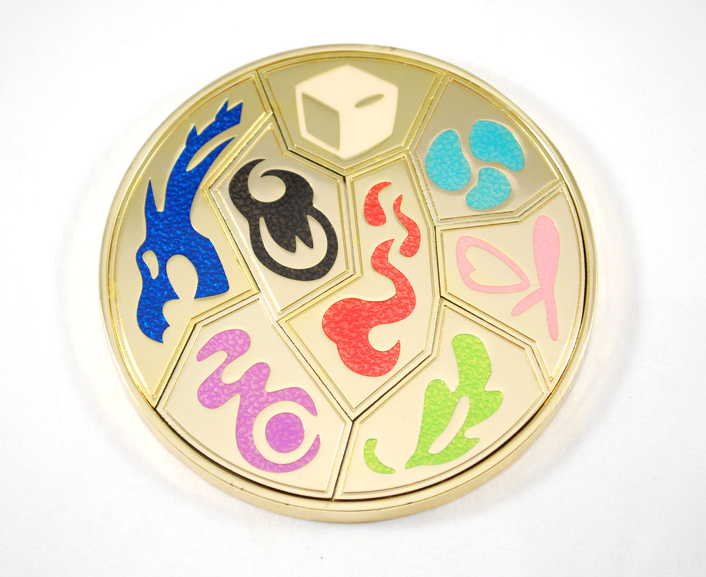 Metal Sword or Shield Galar Badge Set with Magnets