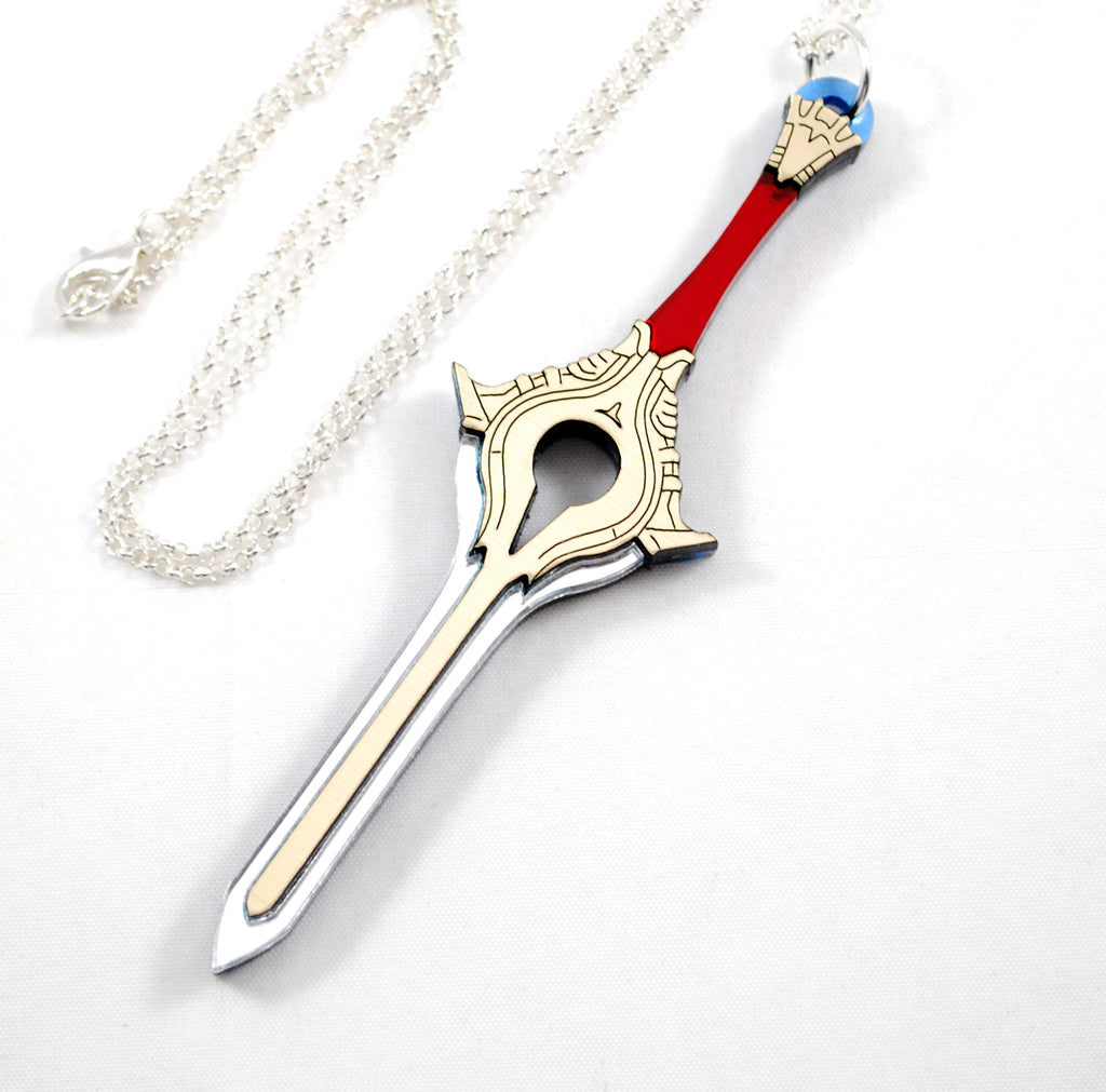 Fire Emblem Exalted Falchion Acrylic Necklace or Keychain 2021 Redesign