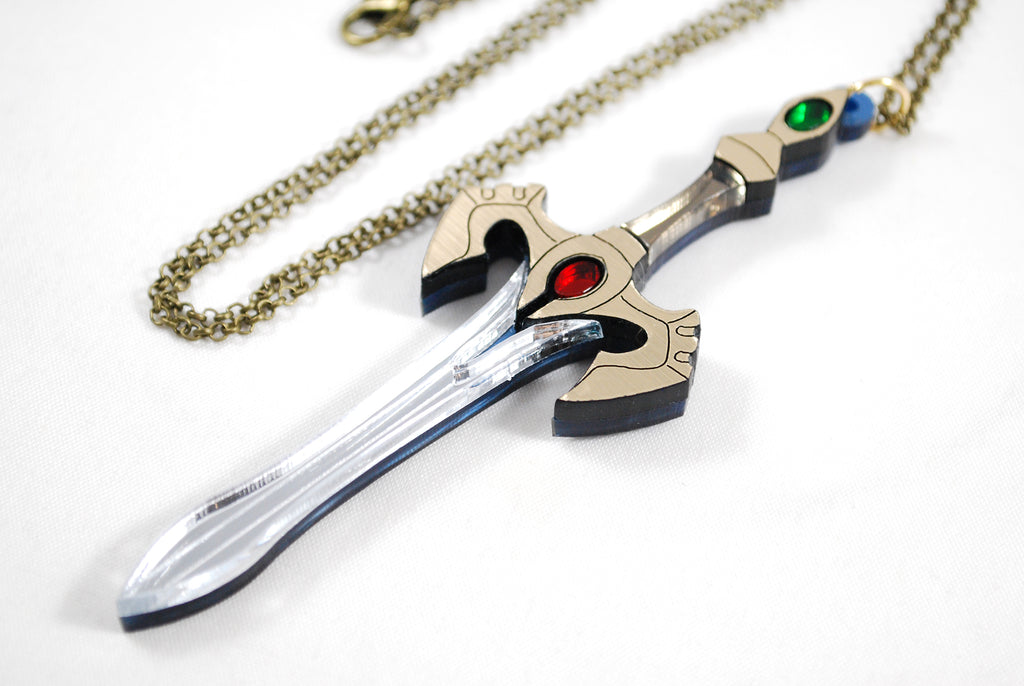 Fire Emblem Marth's Falchion Acrylic Necklace or Keychain 2021 Redesign