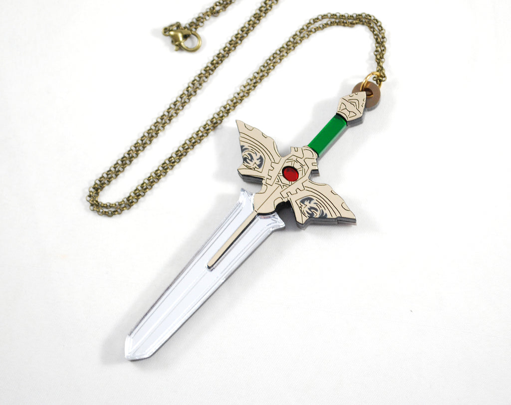 Fire Emblem Roy's Binding Blade Acrylic Necklace or Keychain 2021 Redesign