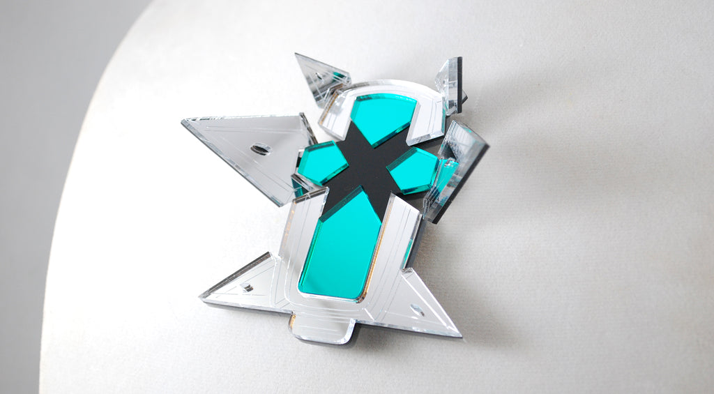 XC2 Pneuma Core Crystal Acrylic Necklace Keychain or Magnet