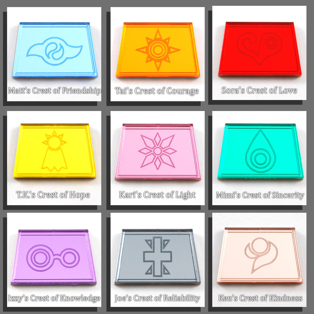 Digi Destined Tag Additional Crests (Tag not included)
