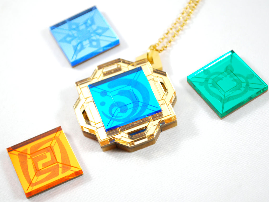 Liyue Vision from Genshin Impact as Acrylic Necklace or Pin