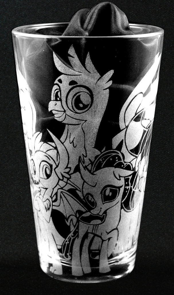The Young Six Laser Engraved Pint Glass